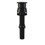 Salida a techo coaxial 60/100 negra | Fig