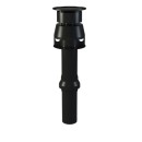 Salida a techo coaxial 60/100 negra | Fig