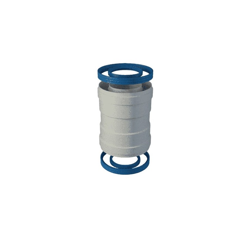Manguito coaxial unión H-H 60/100 | Fig