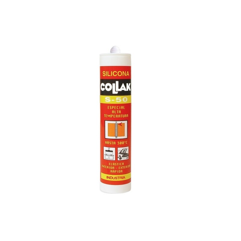 Silicona anticalórica S-50 negra 300 ml | Collak