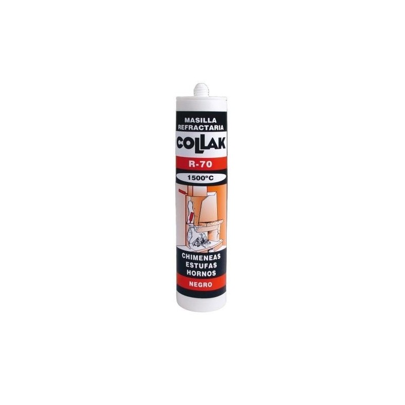 Masilla refractaria R-70 negra 310 ml | Collak