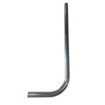 Tubo curvo cromado para urinario 520x200 | Presto