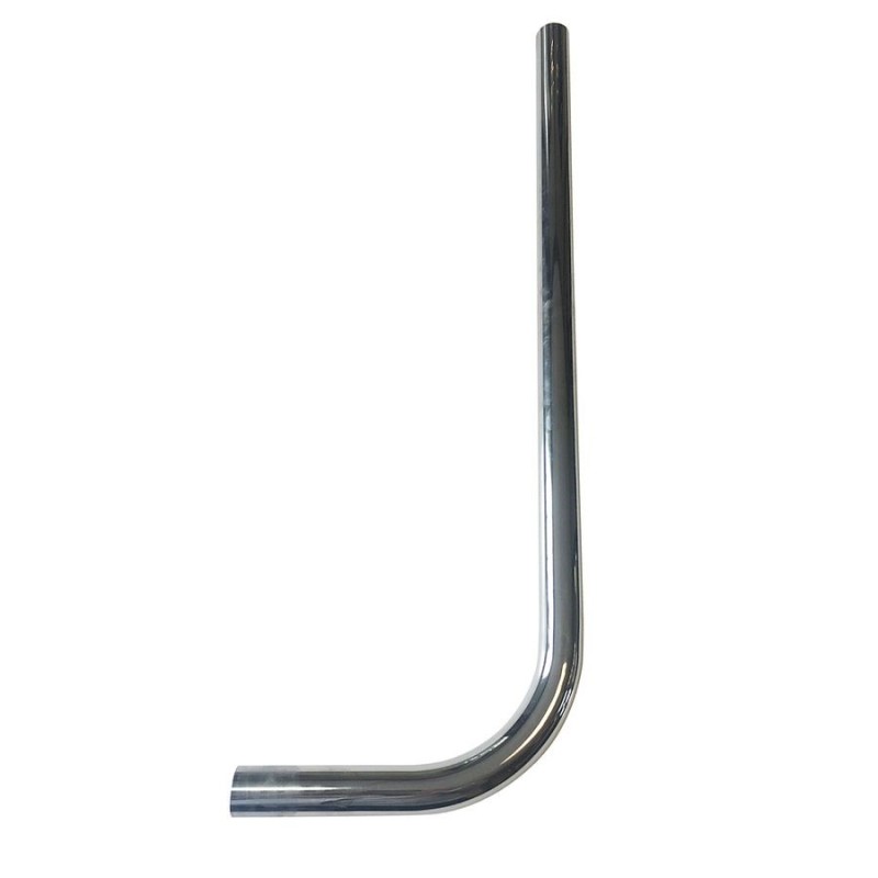 Tubo curvo cromado para urinario 520x200 | Presto