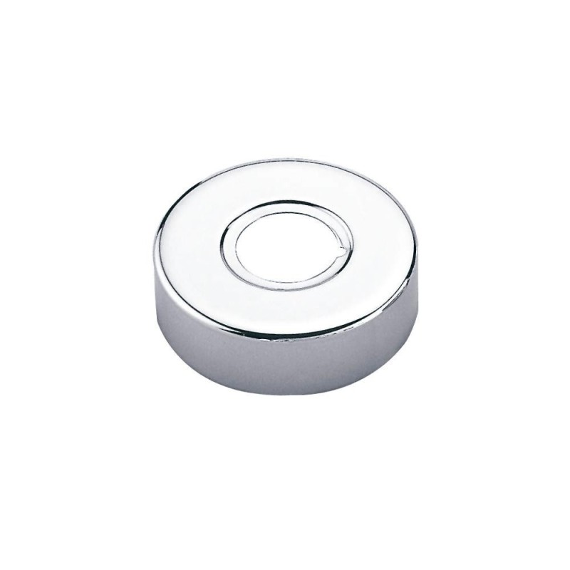 Florón mural cromado 3/4" plano (2 uds) | Clever