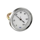 Termómetro d.63 con muelle 0-120 °C | Hecapo